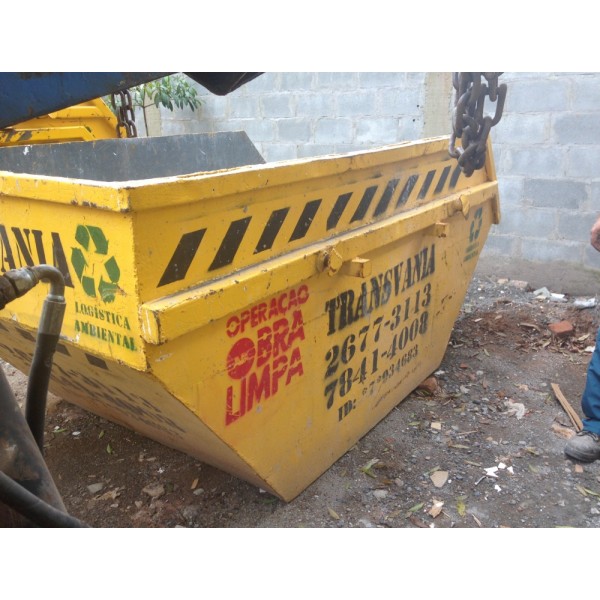 Caçamba para Remover Lixo Pós Obra no Jardim Magali - Remoção de Lixo de Obra em São Bernardo