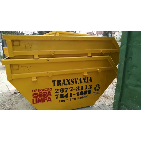 Contratar Empresa para Locação de Caçambas de Lixo para Obra na Vila Valparaíso - Empresa de Caçamba de Lixo