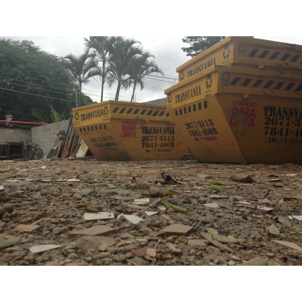 Preço de Caçamba para Remover Lixo de Obra na Vila Clarice - Remoção de Lixo de Obra no Taboão