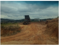 retirada de terra de terrenos na Anchieta